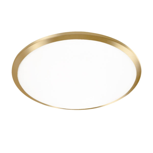 Kuzco Lighting LED Flush Mount from the Malta collection in Brushed Gold finish