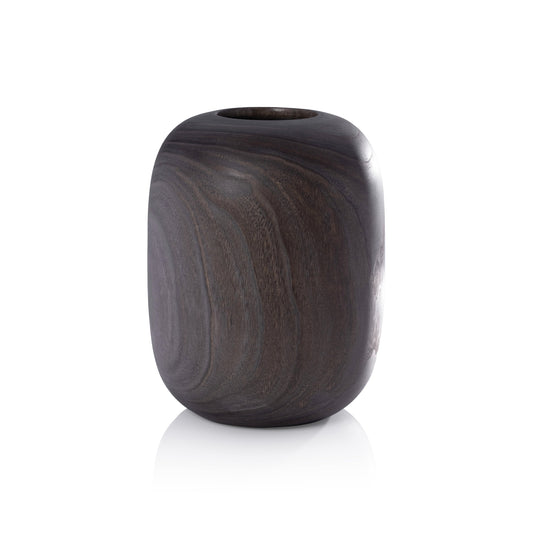 Sylva Decorative Wood Vase, Medium